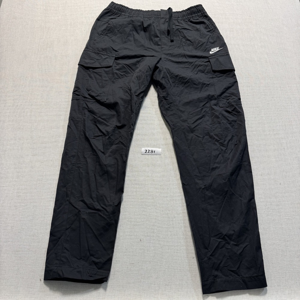 Nike Cargo Sportswear Pants Men Sz M Black New Without Tags